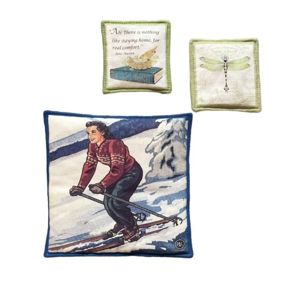 Alice’s Home & Cottage Array of Vintage Ski and Nature Decorative Spiced Mug Mat